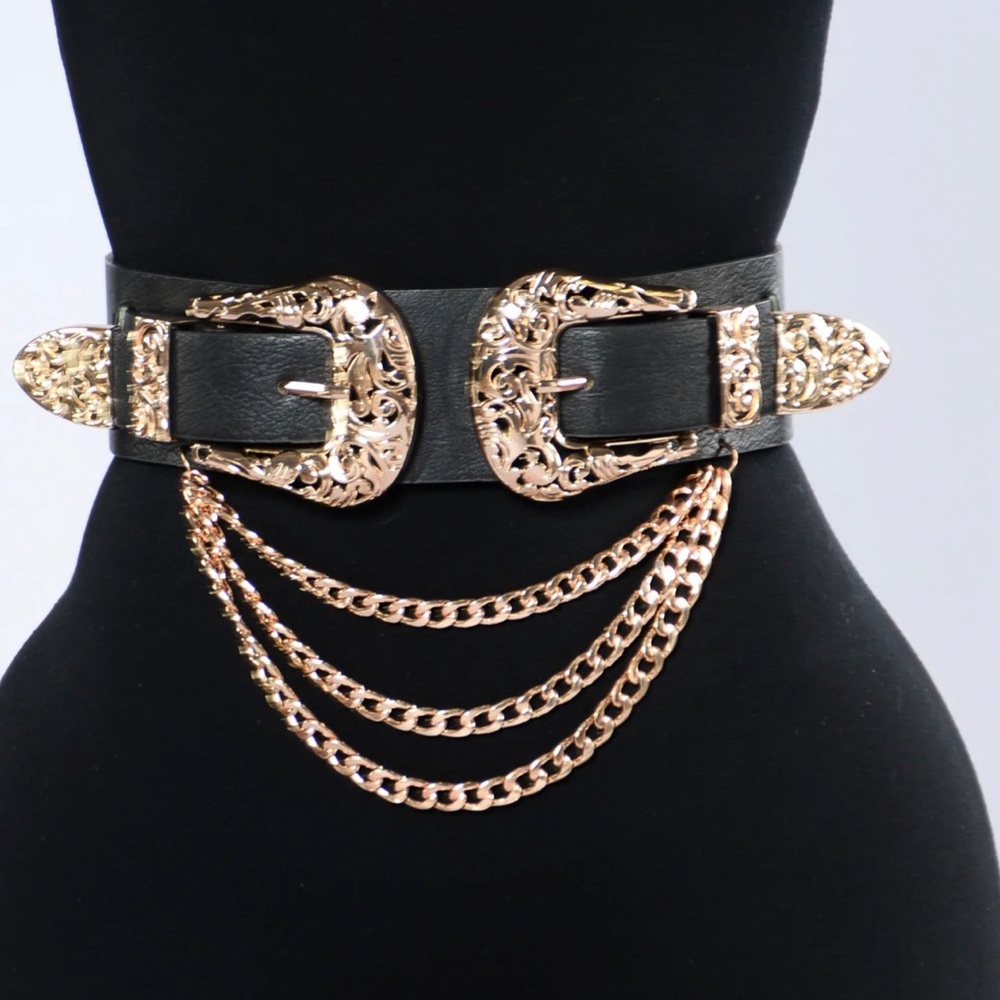 Beautiful gold and black belt
